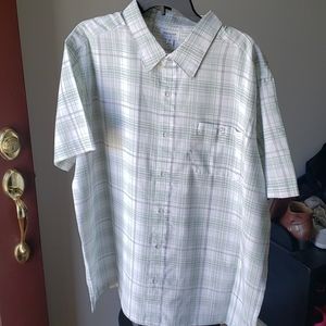 Haggar Cool 18 Tec Button Down Shirt Size XXL